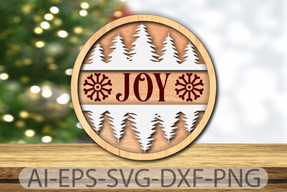 Christmas Ornament with Laser-Cut Joy: Graphics for Crafts