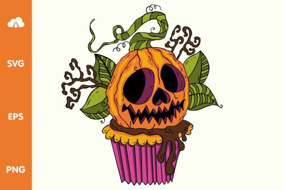Horror Halloween Dessert Vector Cut File: Graphics for Crafts