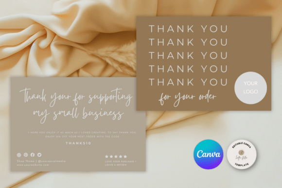 INDIE Thank You Card: Graphics for Business Cards