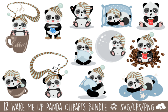 Wake Me Up Panda Graphics & Illustrations Review